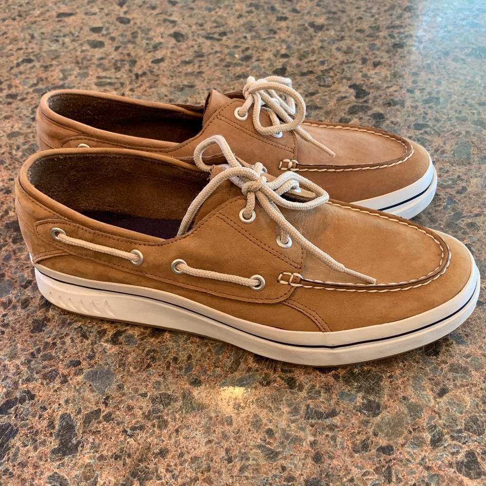 Sperry Top-Sider Tan Leather Boat Shoe Sz 10